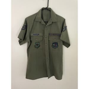 Vietnam War US Air Force Patched Shirt Field Maintenance Airlift Command 1970